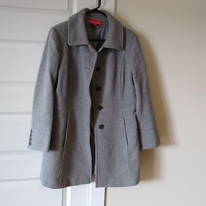 Vintage Anne Klein jacket mid length sz L gray wool